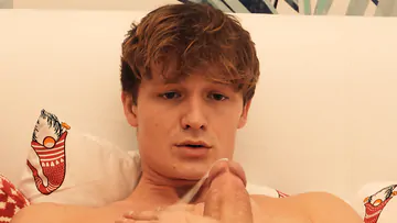 Sexy big dick boy jerking off and cums