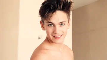Cute nude boy with a hairy dick