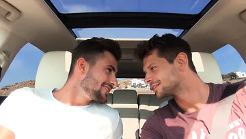 Hot studs having bareback anal sex