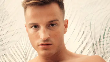 Cute boy wanking his small dick