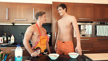 Very tall guy gets butt fucked