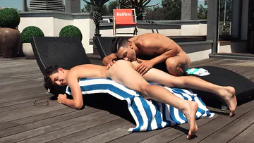 Two guys fucking and cums