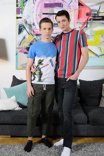 Boys with shaved dicks having gay sex