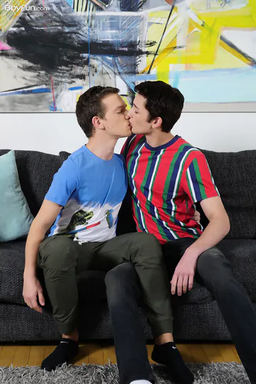 Boys with shaved dicks having gay sex