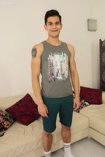 Handsome jock with a nice cock