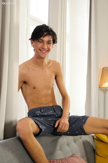 Skinny boy with a smooth ass