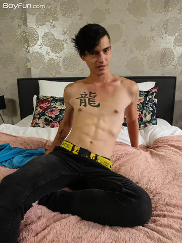 Gay boy showing cock and ass