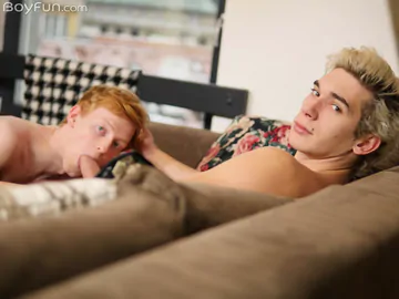 Redheaded guy getting ass fucked