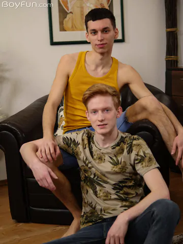 Slim guy fucking a redhead
