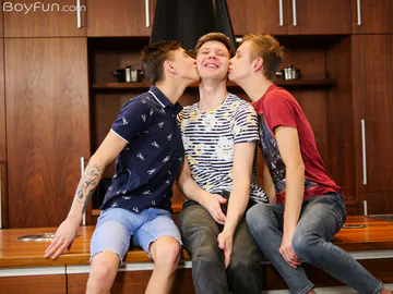 Three boys with pretty nice cocks