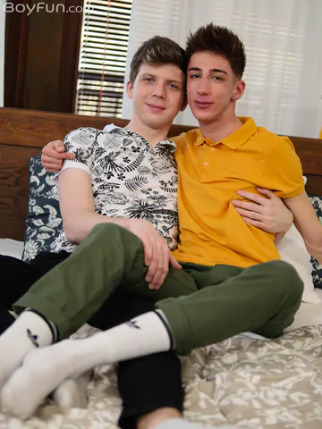 Two European guys having sex