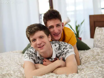 Two European guys having sex