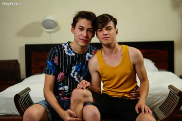 Two guys having hardcore sex