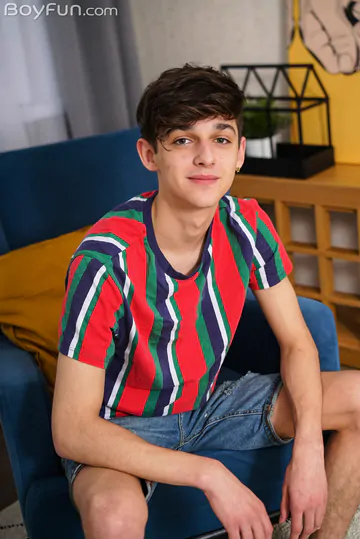 Cute boy playing with his dick