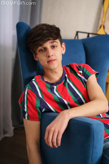 Cute boy playing with his dick