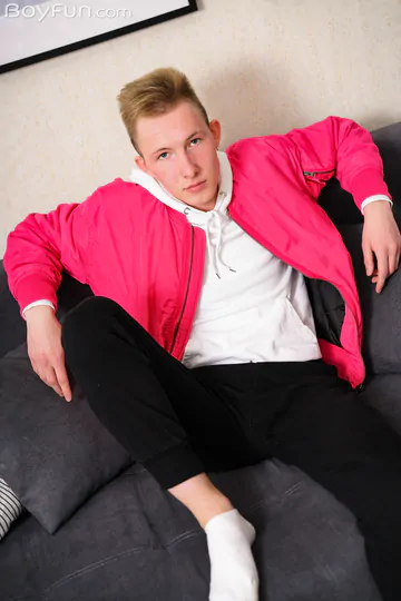 Cute boy with a smooth body