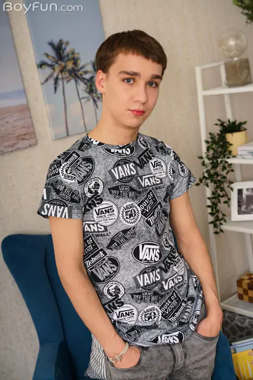 Geeky boy with a nice dick