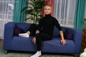 Tattooed boy with a very nice cock