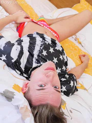 Cute twink showing cock and smooth ass