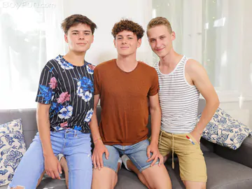 Hot and horny boys having a threesome