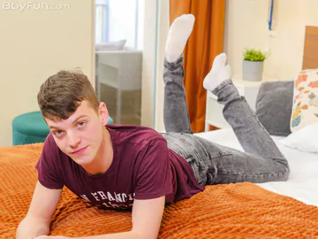 Hot boy with a shaved dick