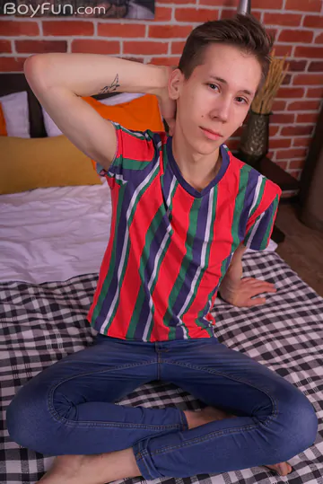 Twink with a huge dick