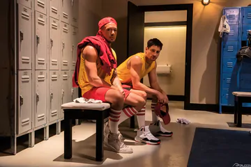 Fit guys fucking in the locker room
