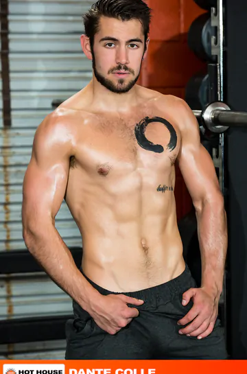 Gay porn stars fucking in the gym