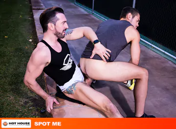 Horny guys having butt sex