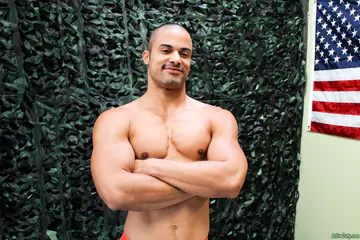 Black guy with a big shaved cock