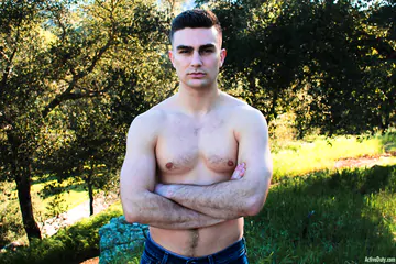 Army guy showing his hard cut cock