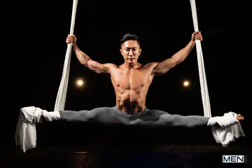Fit Asian man getting fucked