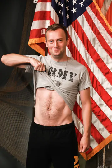 Army guys fucking in a tent