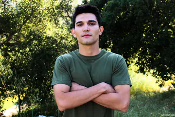 Black haired guy with a pretty big cock