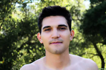 Black haired guy with a pretty big cock