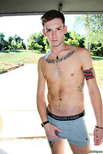 Cute guy showing his hard dick