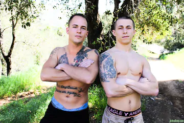 Military guys getting naughty