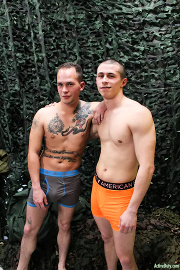 Military guys getting naughty