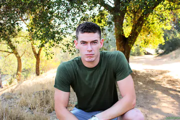 Handsome guy showing his penis