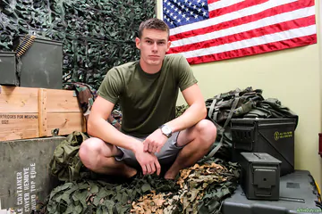 Handsome guy showing his penis