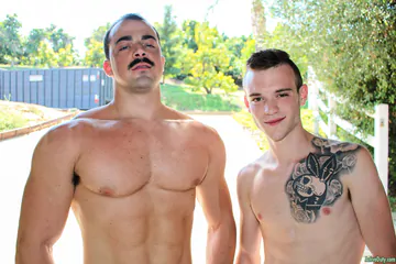 Army twink getting cock