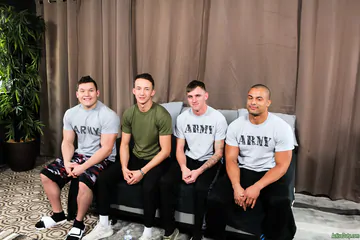 Cute guy getting cummed on