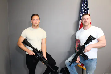 Cute guy with a hairy body fucking ass