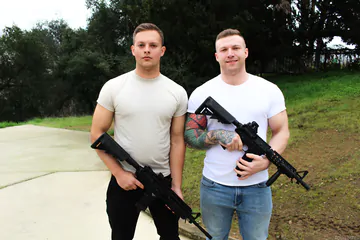 Cute guy with a hairy body fucking ass