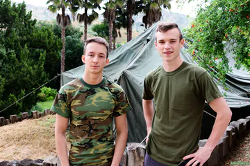 Horny army boys fucking