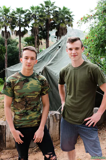 Horny army boys fucking