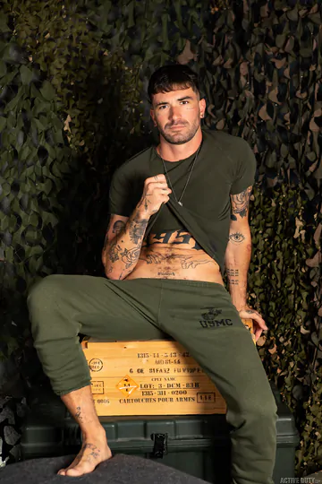 Handsome guy getting fucked hard