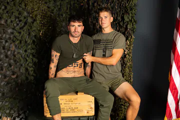 Handsome guy getting fucked hard