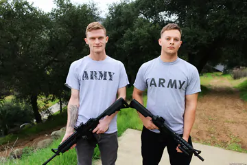 Guy with a hairy chest fucking