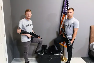 Guy with a hairy chest fucking